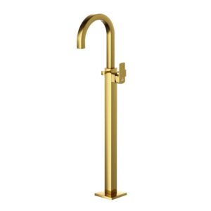 Exposed Parts of Floor Mounted Single Lever Bath Mixer - Gold Bright PVD (Jaquar)